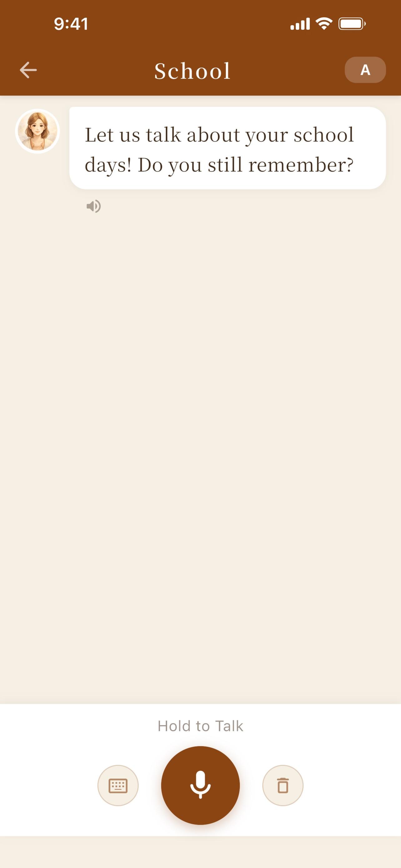 LifePoem app — chat experience